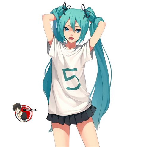 Hatsune Miku Vocaloid Render 9 Png By Bigbang27 On Deviantart