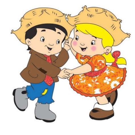 Casal Caipira Para Imprimir Colorido