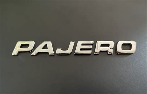 X1 PAJERO Black Chrome 3D Emblem Badge Alphabet Letter Number DIY