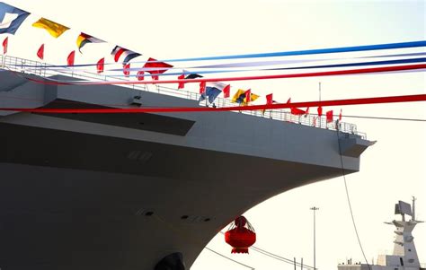 China Launches Amphibious Assault Ship That Can Launch Fighter Jets