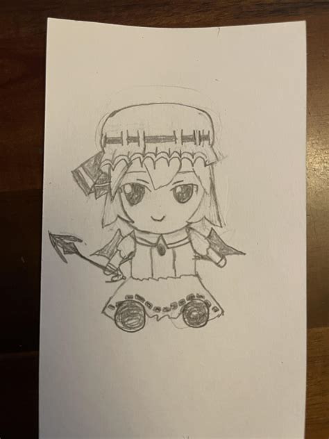 Crude sketch of a Remilia fumo : r/touhou