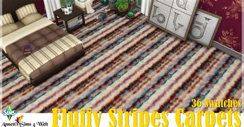 Annett S Sims Welt Fluffy Stripes Carpets