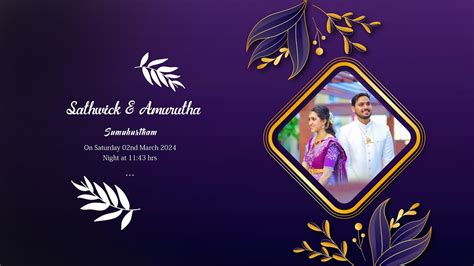 Sathwick Amrutha Wedding Celebration Live Youtube