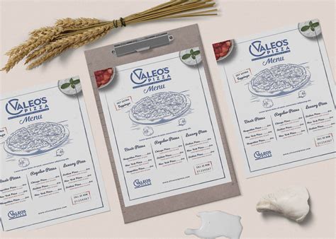 Prime Valeos Pizza Restaurant Menu Psd Template 99effects