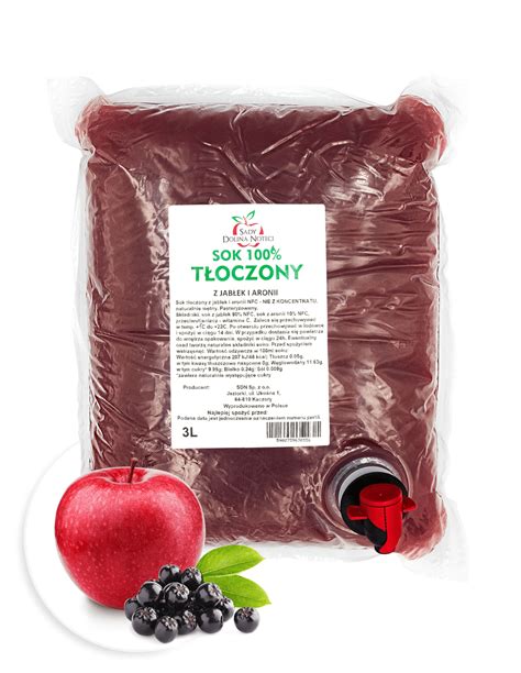 SOK 100 NFC JABŁKO ARONIA 3L SADY DOLINA NOTECI