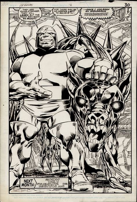 John Byrne Legends 3 P22 Darkseid Comic Art Comic Book Artists