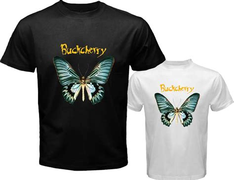 New Buckcherry Logo Rock Band Men's White Black T Shirt Size S 3XL-in T ...