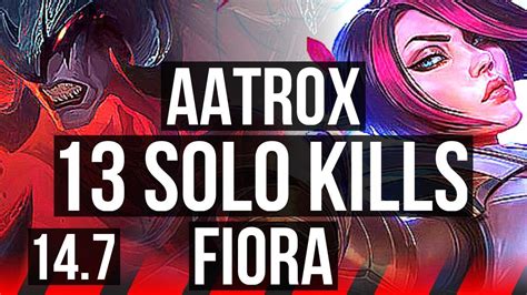 Aatrox Vs Fiora Top 13 Solo Kills 54k Dmg Rank 6 Aatrox Godlike Tr Challenger 14 7