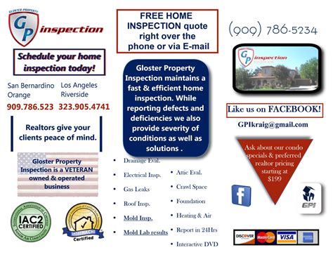 Gloster Property Inspection | Rancho Cucamonga CA