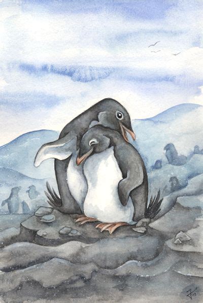 Adelie Penguin Adelie Penguin Bird Art Penguin Drawing