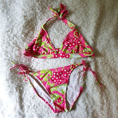 Lilly Pulitzer Swim Lilly Pulitzer Floral Bikini Set Poshmark