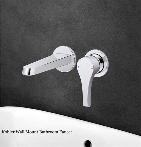 Kohler Bathroom Faucets 26048T Beam Single Handle Wall Mount Bathroom ...