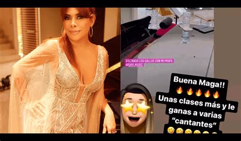 Magaly Medina Recibe Broma De Su Profesora De Canto Unas Clases M S Y