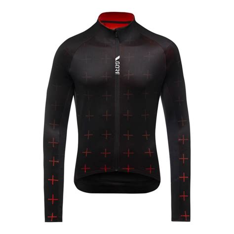 Gore Wear Gorewear C Thermo Maillot Homme Black Fireball Private