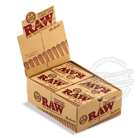 Raw Perfecto Pre Rolled Cone Rolling Tips 20 Count