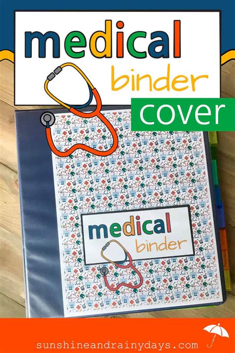 Medical Binder Printables - Sunshine And Rainy Days