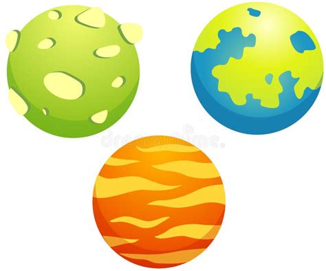 Reeks Planeten Vector Illustratie Illustration Of Pictogram 23379850