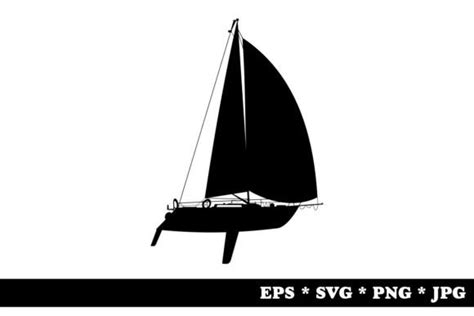 Sailboat Silhouette Graphic By Norsob Creative Fabrica