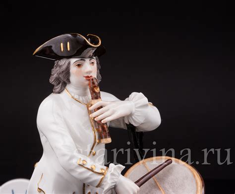 Купить фарфоровую статуэтку музыканта Барабанщик, Meissen, Германия ...
