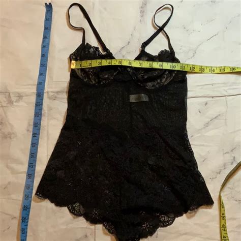 Victorias Secret Black Lace Teddy Lingerie Gem