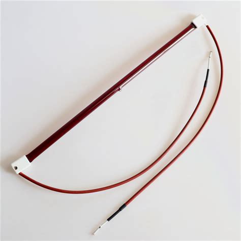 Ruby Red Tube Heating Element Of Halogen Tungsten Wire Infrared Heating