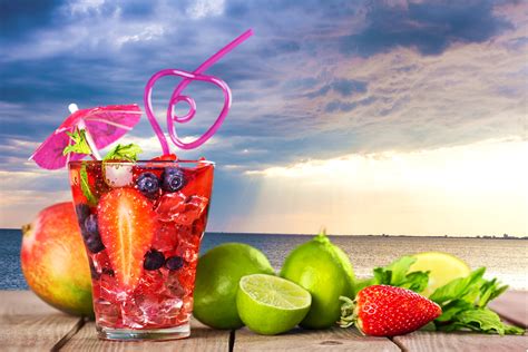 Cocktail Fruit Summer Wallpapers Wallpaper Cave