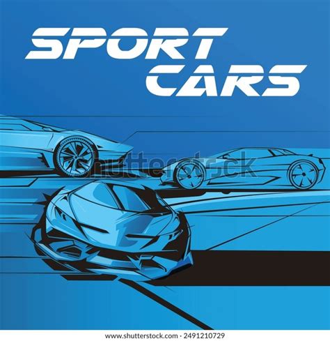 Sports Cars Vector Drawing Hand Drawing Stock Vector (Royalty Free ...