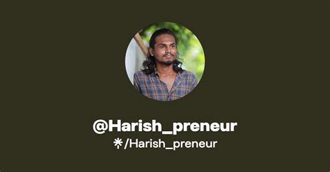 Harish Preneur Instagram Linktree