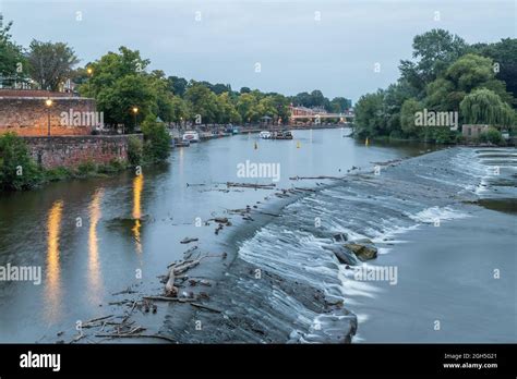 A High Dynamic Range Image Of Water On The River Dee Flowing Over The