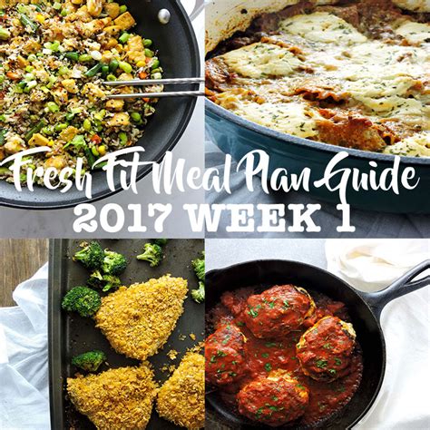 Fresh Fit Meal Plan Guide 2017 Week 1 - Fresh Fit Kitchen