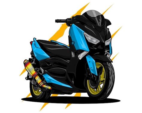 Premium Vector | Scooter motorbike vector illustration in 2024 | Motorbikes, Scooter, Vector ...