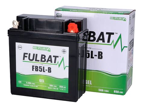 Battery Gel Maintenance Free FULBAT FB5L B 12N5 3B Replaces 12N5