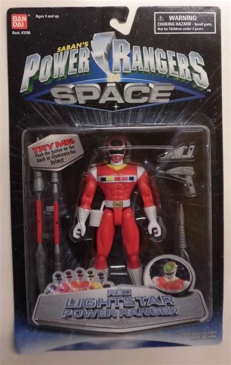 バンダイUSA PR SPACE POWER RANGERS IN SPACE RED LIGHTSTAR POWER RANGER 3101