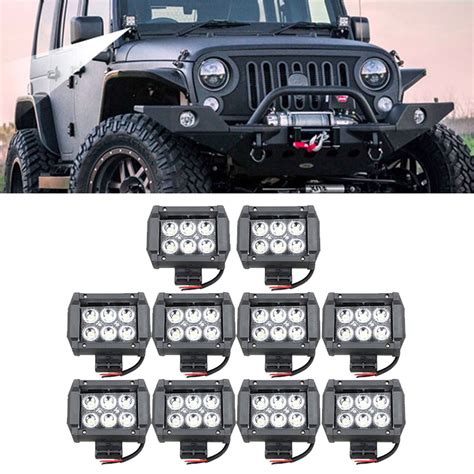 Lablt X Inch W Led Work Light Bars Off Road Led Fog Driving Work