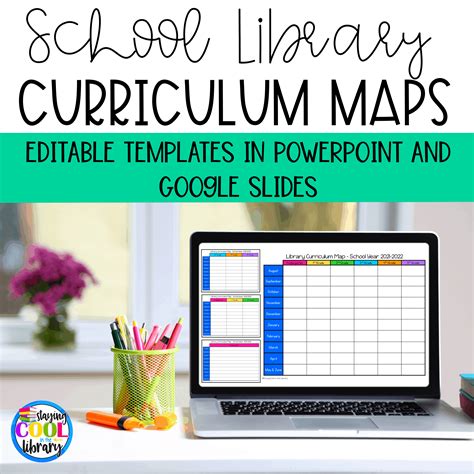 Elementary Library Curriculum Map Templates Editable