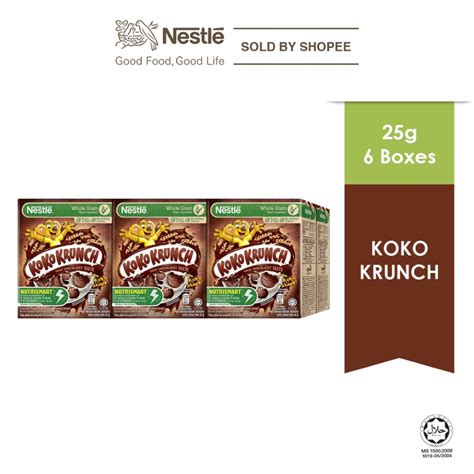 Nestle Koko Krunch Cereal 25g X 6 Boxes Shopee Malaysia