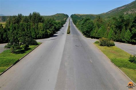 Empty Highway Between Pyongyang and Kaesong – North Korea (DPRK)