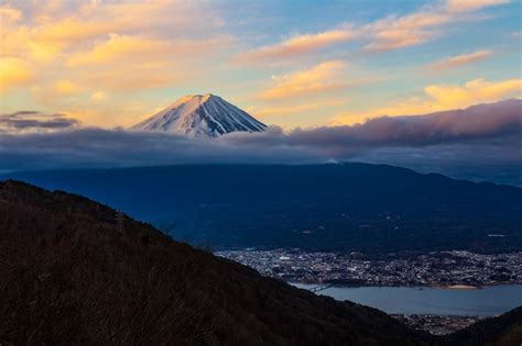 Premium Photo Beautiful Morning Sunrise At Mount Fuji Kawaguchigo Japan