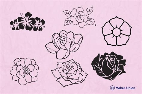 Flower Power Free DXF Files Maker Union