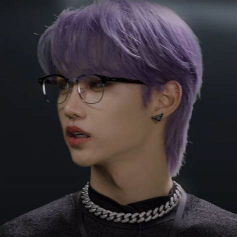 felix stray kids hair color felix purple hair stray kids purple hair