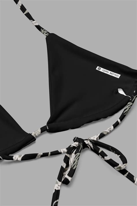 Fungalis Print Recycled String Bikini Top Cosmic Drifters