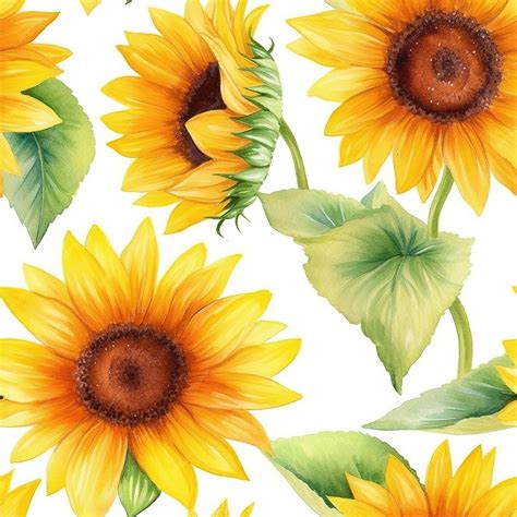 Premium AI Image | Sunflowers wallpaper featuring a sunflower wallpaper ...