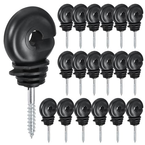 Amazon Gransuncy Pcs Black Electric Fence Insulator Screw In