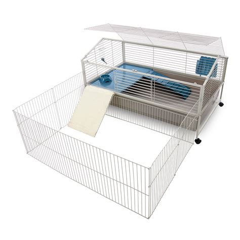 Full Cheeks™ Courtyard Rabbit Habitat - Includes Cage, Play Yard ...