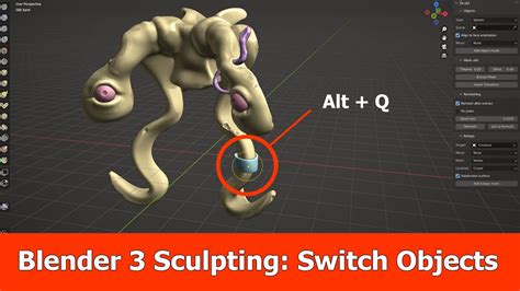 Blender 3 Sculpting Features Switch Objects YouTube