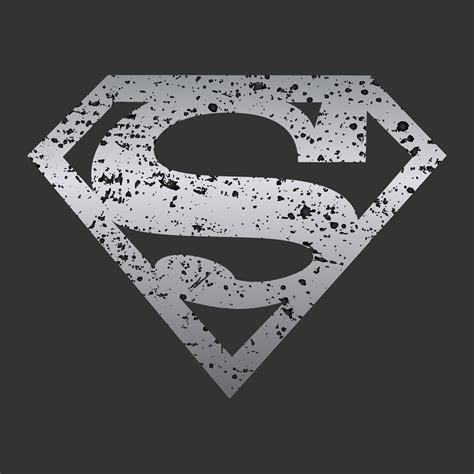 Dc Superman Logo Symbol Of Superhero With Grunge Texture Style