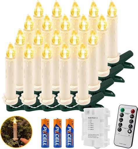 Koopower Er Led Lichterkette Weihnachtsbaum Kerzen Mit Timer