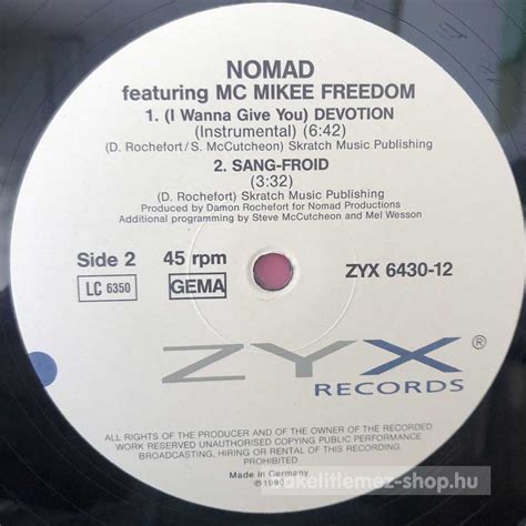 Nomad Featuring Mc Mikee Freedom I Wanna Give You Devotion De