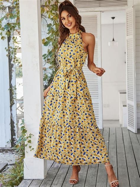 Robe Longue Femme Champ Tre Petite Fleur Miss Champ Tre