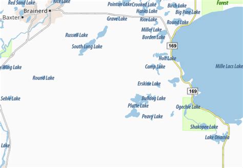 MICHELIN Platte Lake map - ViaMichelin